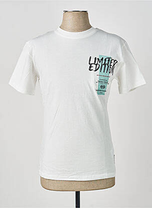 T-shirt stretch manches courtes blanc LE TEMPS DES CERISES garçon