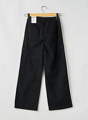 Pantalon large poches taille élastique noir GARCIA fille