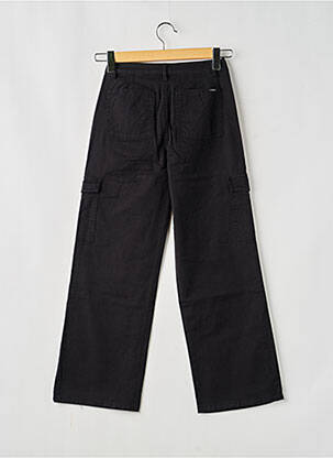 Pantalon cargo tissage denim noir GARCIA fille