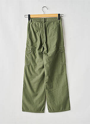 Pantalon cargo coupe droite vert LE TEMPS DES CERISES fille