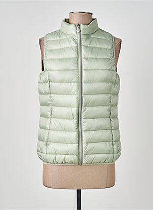 Doudoune poches sans capuche vert TBS femme