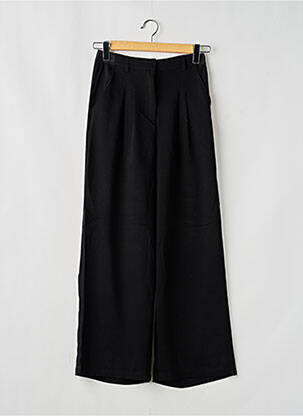 Pantalon large fermeture zippée sous rabat boutonné taille normale noir LE TEMPS DES CERISES femme