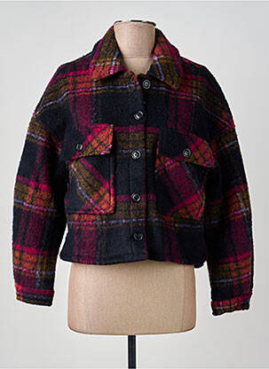 Veste casual finition intérieure doublée violet LE TEMPS DES CERISES femme