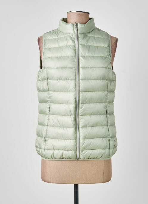 Doudoune poches sans capuche vert TBS femme