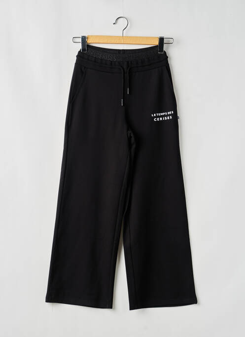 Jogging sérigraphie taille élastique noir LE TEMPS DES CERISES fille