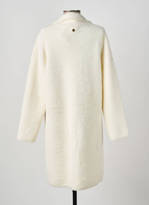 Manteau long coupe droite sans capuche beige LOLA ESPELETA femme