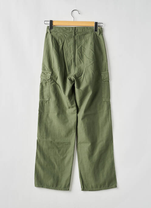Pantalon cargo coupe droite taille normale vert LE TEMPS DES CERISES femme
