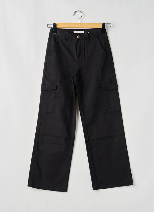 Pantalon cargo coupe droite noir GARCIA fille