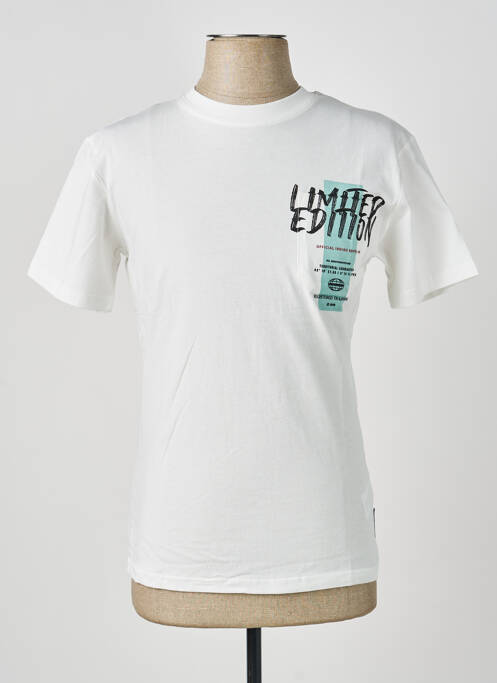 T-shirt stretch manches courtes blanc LE TEMPS DES CERISES garcon