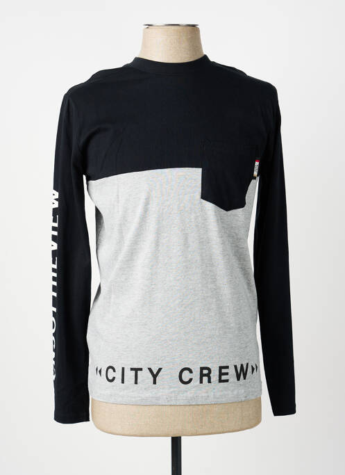 T-shirt manches longues manches longues noir BOBOLI garcon