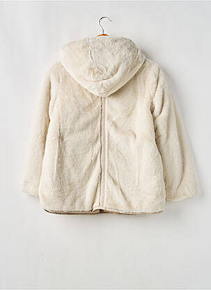 Manteau court poches a capuche beige MAYORAL fille