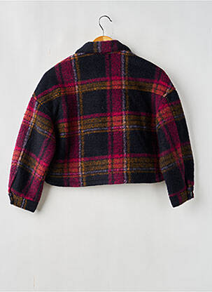 Manteau court poches sans capuche violet LE TEMPS DES CERISES fille