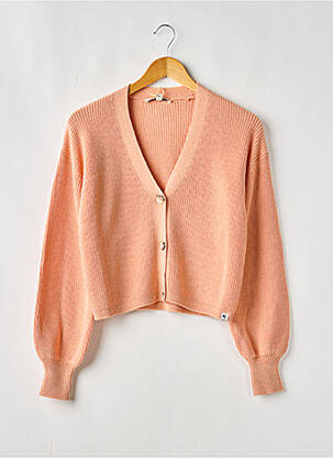 Gilet manches longues coupe droite orange GARCIA fille