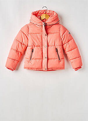 Doudoune manches longues a capuche rose GARCIA fille