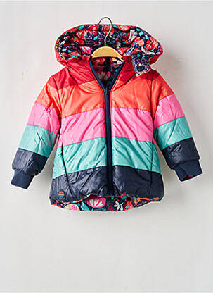 Doudoune manches longues a capuche rouge BOBOLI fille