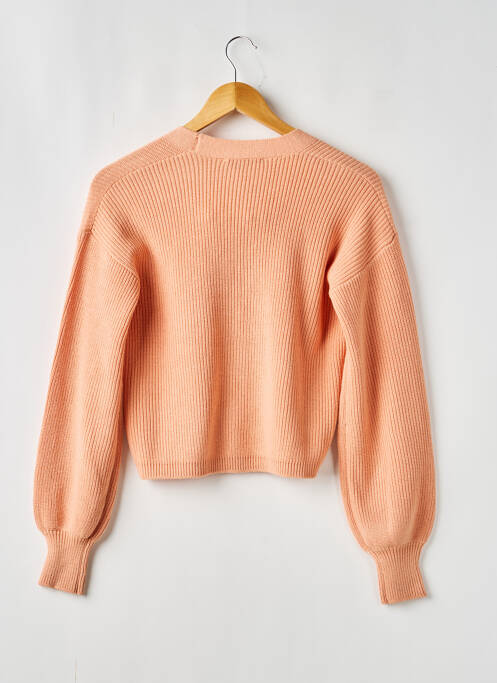 Gilet manches longues coupe droite orange GARCIA fille