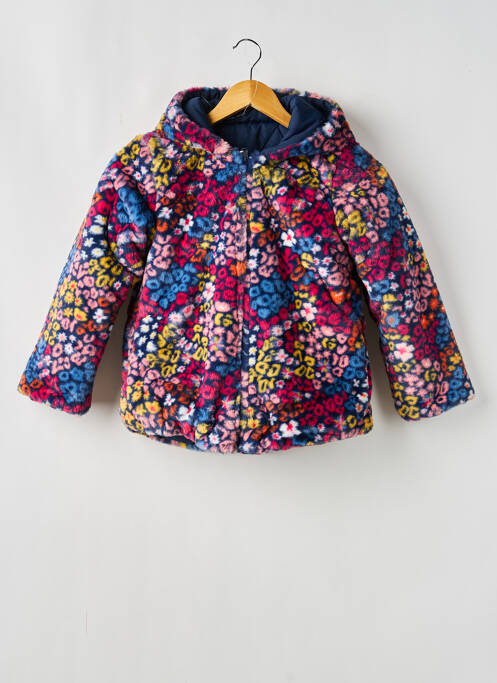 Doudoune manches longues a capuche bleu BOBOLI fille