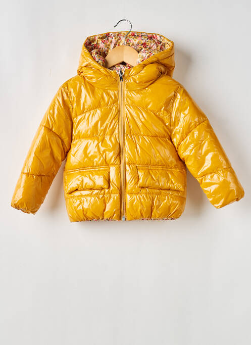 Doudoune manches longues a capuche jaune MAYORAL fille