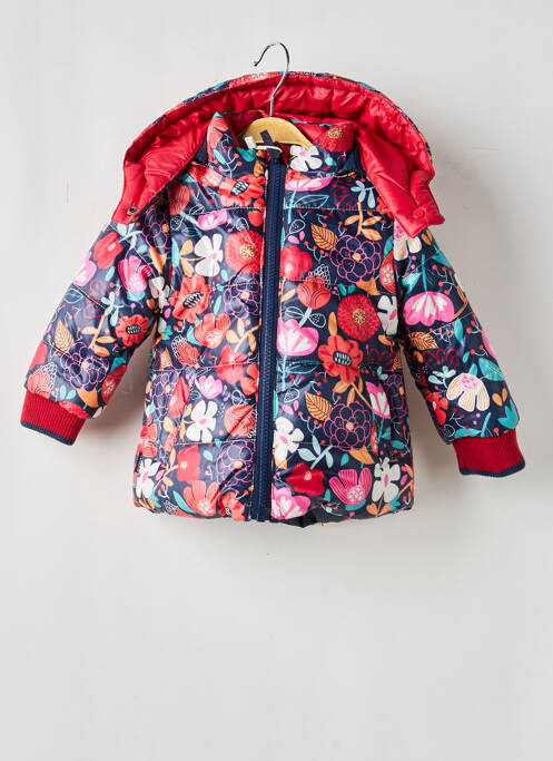 Doudoune manches longues a capuche rouge BOBOLI fille