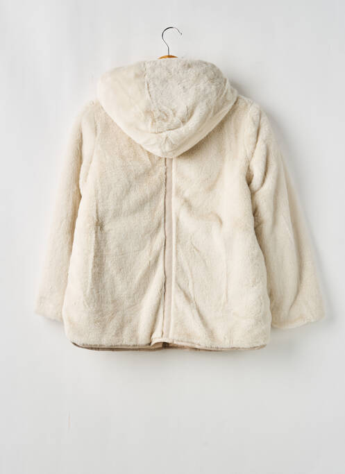 Manteau court coupe droite a capuche beige MAYORAL fille