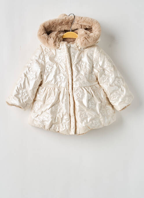 Parka fermeture zippée sur le devant a capuche beige MAYORAL fille