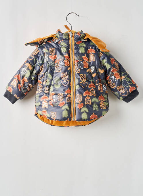 Parka fermeture zippée sur le devant a capuche jaune BOBOLI fille