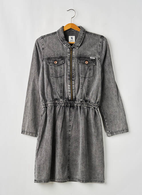 Robe mi-longue coupe évasée manches longues gris GARCIA fille