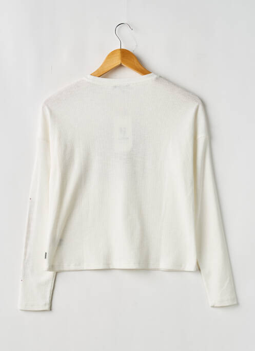 Top coupe droite manches longues blanc GARCIA fille