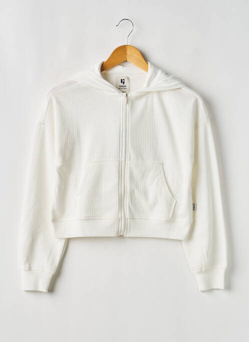 Veste casual resserrée sur le bas blanc GARCIA fille