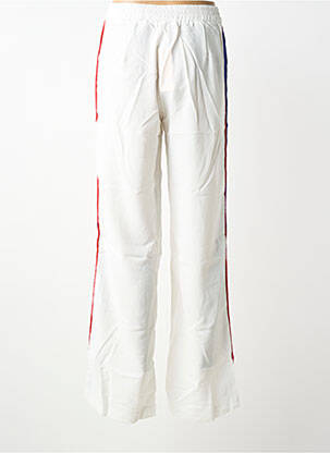 Pantalon droit tissage popeline taille normale blanc SHOWNY femme