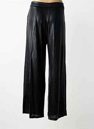 Pantalon large coupe fluide taille normale noir GOLDEN LIVE femme