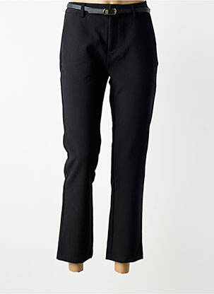 Pantalon 7/8 taille à pinces taille normale noir TIFFOSI femme