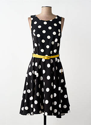 Robe mi-longue sans manche sans manche jaune HIPPOCAMPE femme