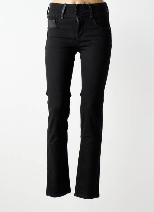 Jeans coupe slim tissage brut taille normale noir TIFFOSI femme
