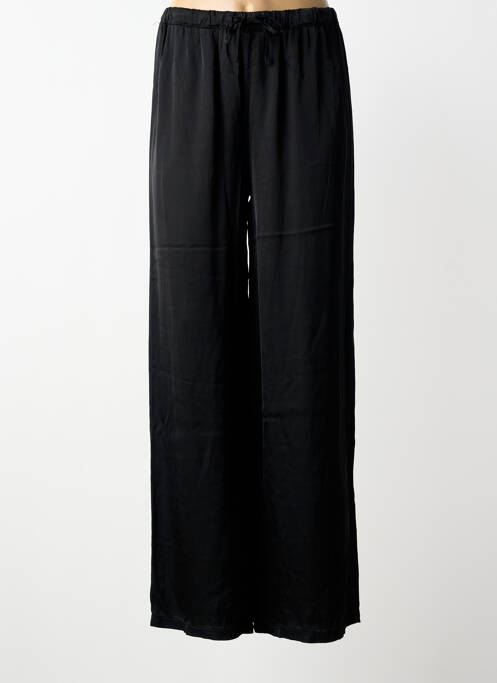 Pantalon large coupe fluide taille normale noir GARCONNE femme