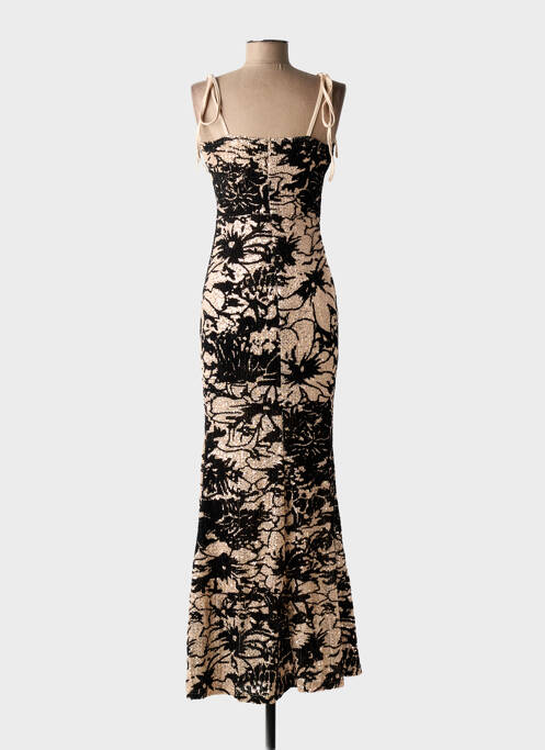 Robe longue sans manche sans manche beige SOY & CO femme