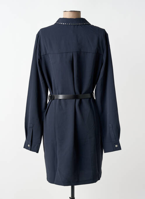 Robe mi-longue manches longues manches longues bleu TIFFOSI femme