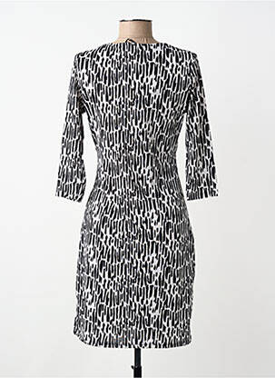 Robe mi-longue manches 3/4 manches 3/4 noir MORGAN femme