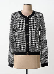 Gilet manches longues coupe cintrée noir MORGAN femme