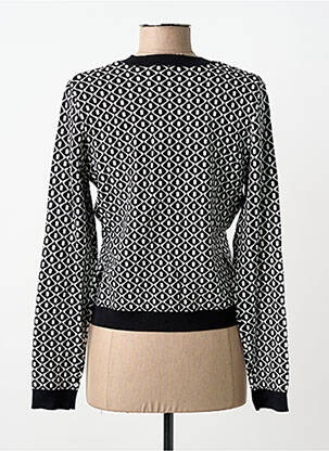 Gilet manches longues coupe cintrée noir MORGAN femme