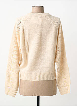 Pull coupe cintrée manches longues beige TIFFOSI femme