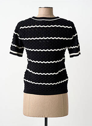 T-shirt coupe cintrée manches courtes noir MORGAN femme