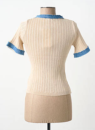 T-shirt stretch manches courtes beige MOËWY femme