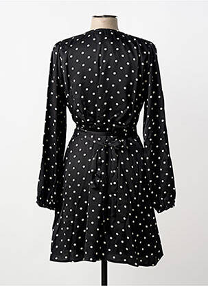 Robe mi-longue manches longues manches longues noir MOLLY BRACKEN femme