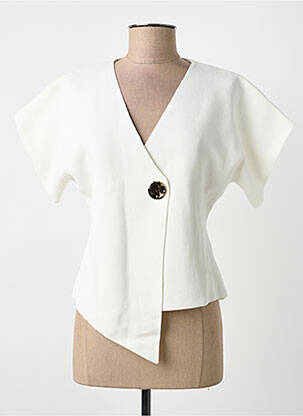 Veste casual coupe cintrée blanc MOËWY femme