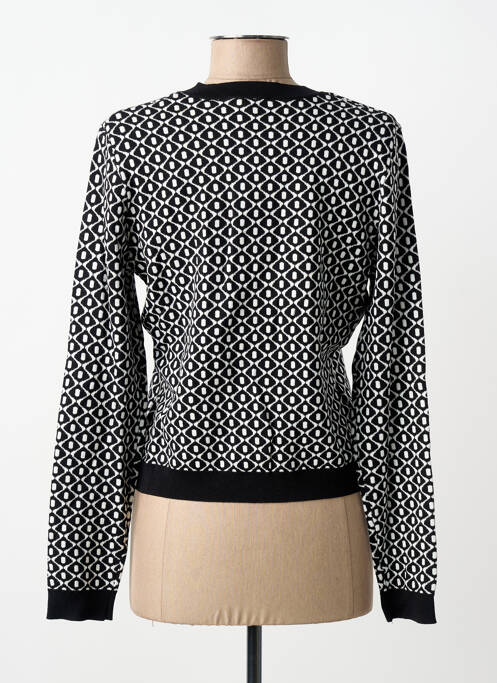 Gilet manches longues coupe cintrée noir MORGAN femme