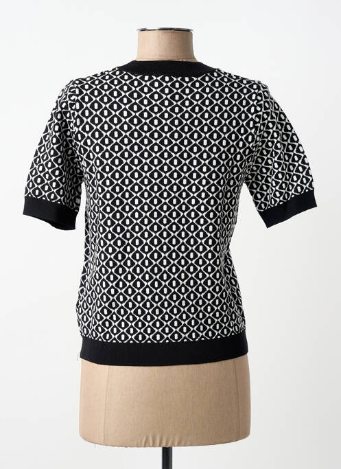 T-shirt imprimé fantaisie manches courtes noir MORGAN femme