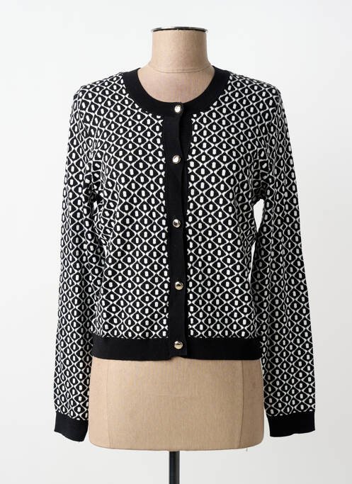 Gilet manches longues coupe cintrée noir MORGAN femme