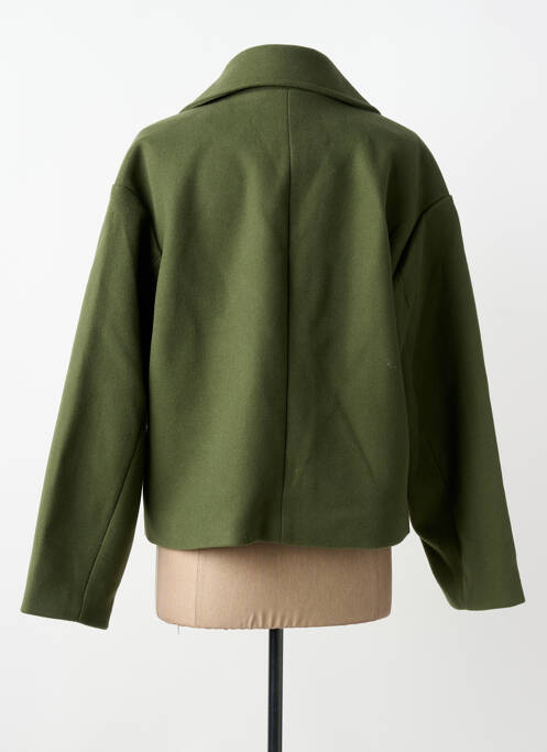 Manteau court fermeture boutonnée sur le devant sans capuche vert TIFFOSI femme