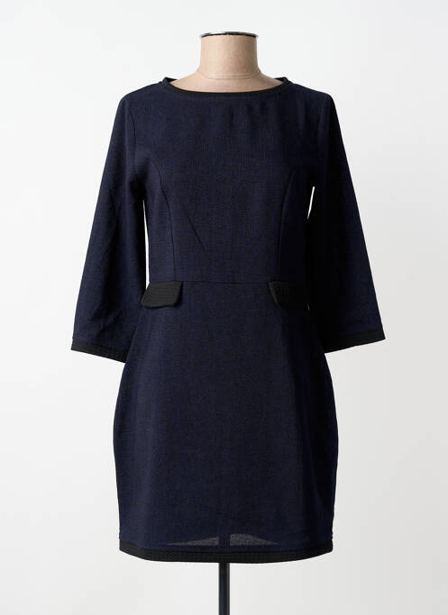 Robe courte manches 3/4 manches 3/4 bleu MOLLY BRACKEN femme